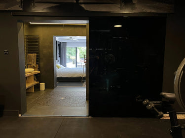 Midnight Black – Single Sliding Glass Door – Frameless - CreoGlass®