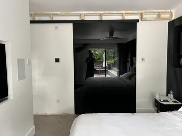 Midnight Black – Single Sliding Glass Door – Frameless - CreoGlass®