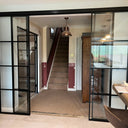 Loft Line – Double Sliding Glass Doors with Two Side Panels – PMF - CreoGlass®