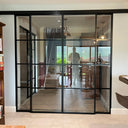Loft Line – Double Sliding Glass Doors with Two Side Panels – PMF - CreoGlass®