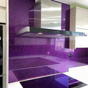 100% Luxury - Purple Haze Splashback - Bespoke - CreoGlass®
