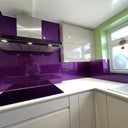 100% Luxury - Purple Haze Splashback - Bespoke - CreoGlass®