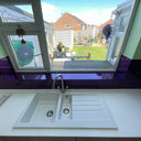 100% Luxury - Purple Haze Splashback - Bespoke - CreoGlass®