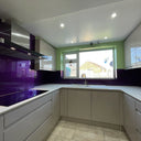 100% Luxury - Purple Haze Splashback - Bespoke - CreoGlass®
