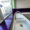 100% Luxury - Purple Haze Splashback - Bespoke - CreoGlass®