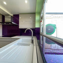 100% Luxury - Purple Haze Splashback - Bespoke - CreoGlass®