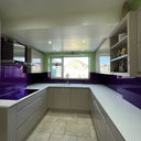 100% Luxury - Purple Haze Splashback - Bespoke - CreoGlass®