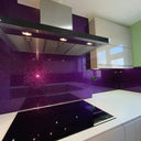 100% Luxury - Purple Haze Splashback - Bespoke - CreoGlass®