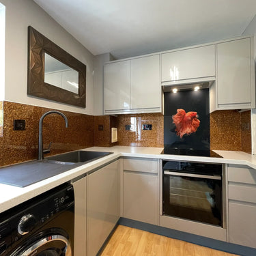 Deep Bronze - Mica Splashback - Bespoke - CreoGlass®