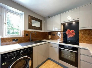 Deep Bronze - Mica Splashback - Bespoke - CreoGlass®