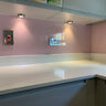 Powder Pink Colour Glass Splashback – Bespoke - CreoGlass®