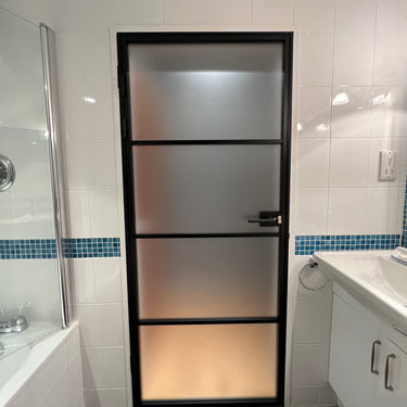 Luxe Frost – Single Hinged Door with Latch and Frame – PMF