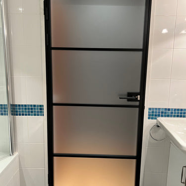 Luxe Frost – Single Hinged Door with Latch and Frame – PMF