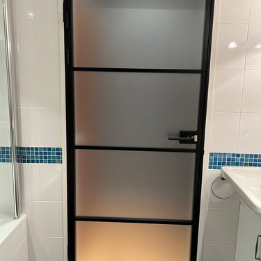 Luxe Frost – Single Hinged Door with Latch and Frame – PMF