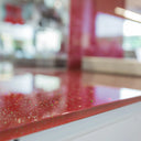 100% Luxury Crimson Sparkle 10mm Glass Worktop - CreoGlass®