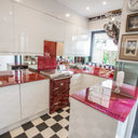 100% Luxury Crimson Sparkle 10mm Glass Worktop - CreoGlass®