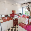 100% Luxury Crimson Sparkle 10mm Glass Worktop - CreoGlass®