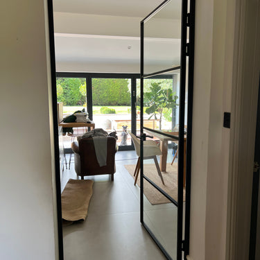 Crest Grid – Single Hinged Door with Latch and Frame – PMF