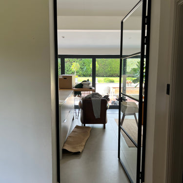 Crest Grid – Single Hinged Door with Latch and Frame – PMF