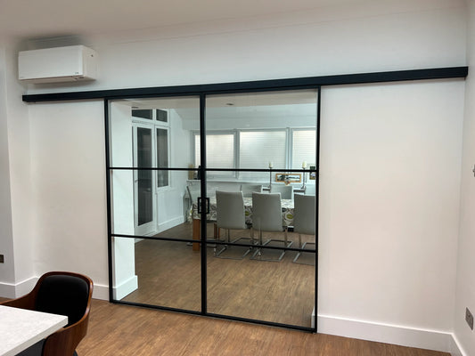 Deco Grid – Double Sliding Glass Doors – PMF