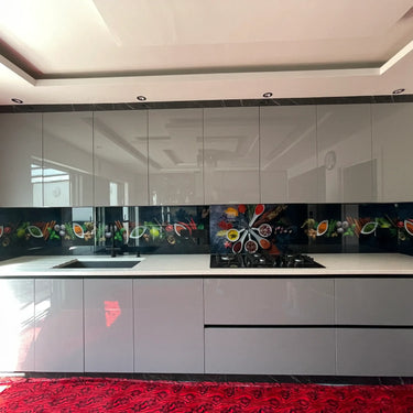 Spice & Veggie Printed Glass Splashback – Bespoke - CreoGlass®