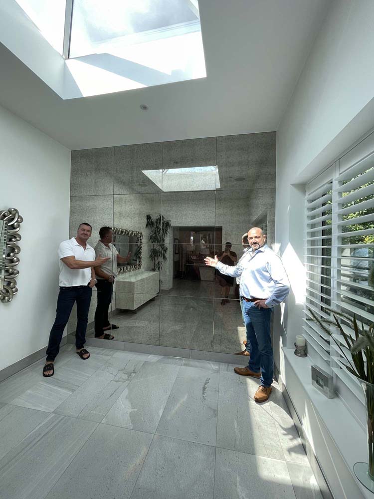 Craig Fairbrass Feature Mirror Wall by CreoGlass