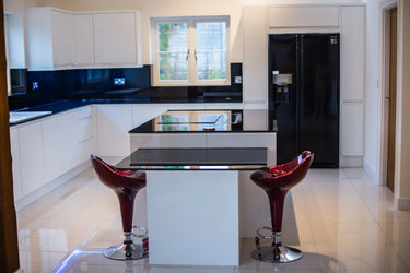 Obsidian Thread 10mm Fibres Worktop - CreoGlass®