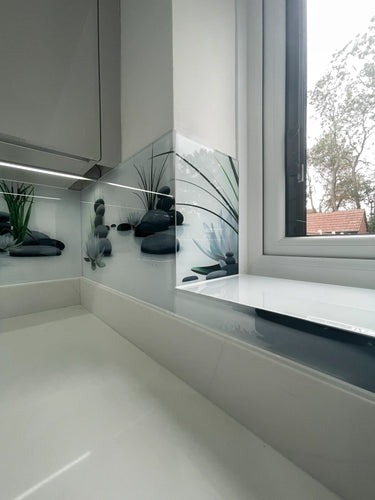 Printed Landscape - Meditation Stone - CreoGlass®