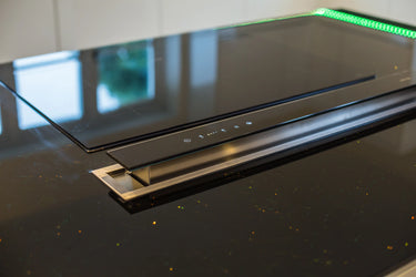Obsidian Thread 10mm Fibres Worktop - CreoGlass®