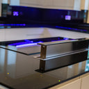 Obsidian Thread 10mm Fibres Worktop - CreoGlass®