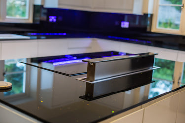 Obsidian Thread 10mm Fibres Worktop - CreoGlass®