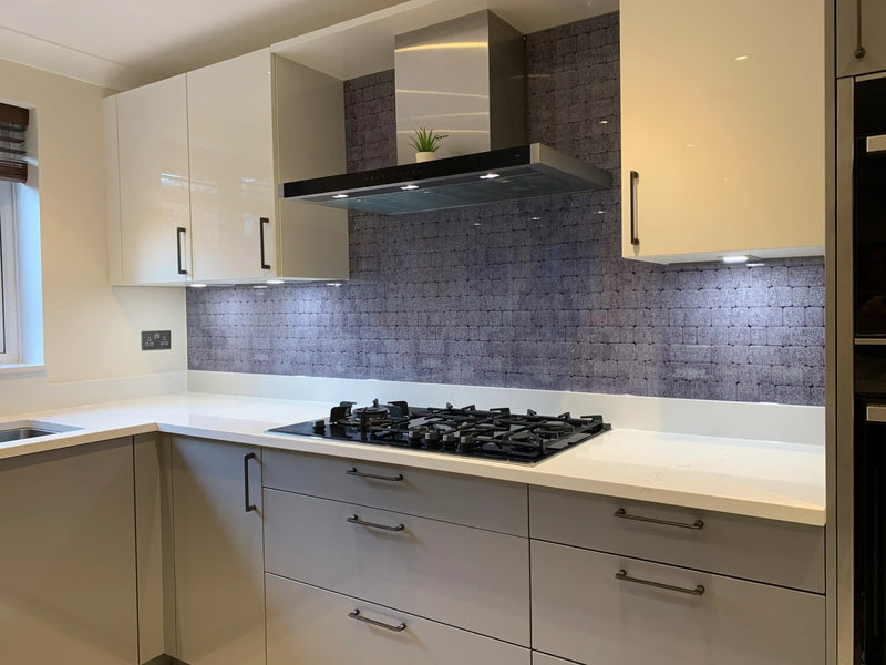 Urban Brick Printed Glass Splashback – Bespoke - CreoGlass®