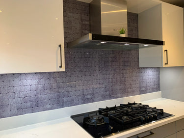 Urban Brick Printed Glass Splashback – Bespoke - CreoGlass®