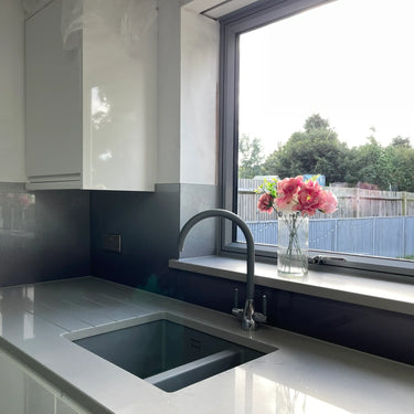 Black to Grey - Gradient Splashback - Bespoke - CreoGlass®