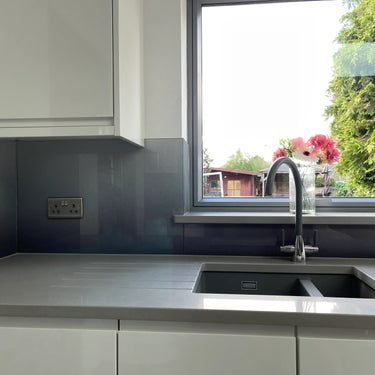 Black to Grey - Gradient Splashback - Bespoke - CreoGlass®