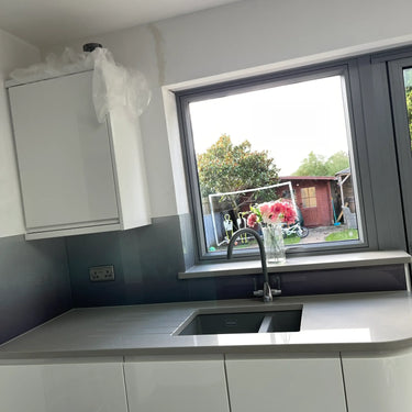 Black to Grey - Gradient Splashback - Bespoke - CreoGlass®