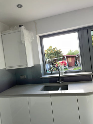Black to Grey - Gradient Splashback - Bespoke - CreoGlass®