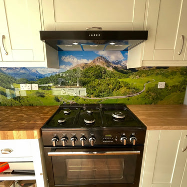 Mountain View – Printed Glass Splashback – Bespoke - CreoGlass®