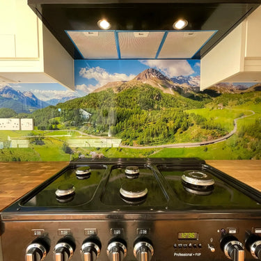 Mountain View – Printed Glass Splashback – Bespoke - CreoGlass®