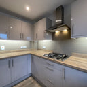 Mink Beige Colour Glass Splashback – Bespoke - CreoGlass®