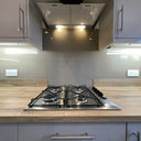 Mink Beige Colour Glass Splashback – Bespoke - CreoGlass®