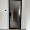 Crescent View – Single Hinged Door with Latch and Frame – internal steel and glass door, photo 2