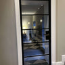 Luxe Grid – Single Hinged Door with Knob and Frame – internal steel and glass door, photo 4