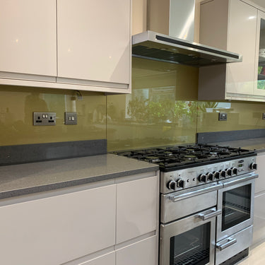 Brass Gold - Metallic Splashback - Bespoke - CreoGlass®