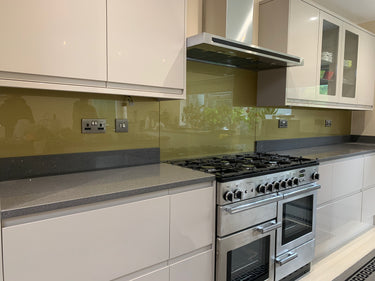 Brass Gold - Metallic Splashback - Bespoke - CreoGlass®