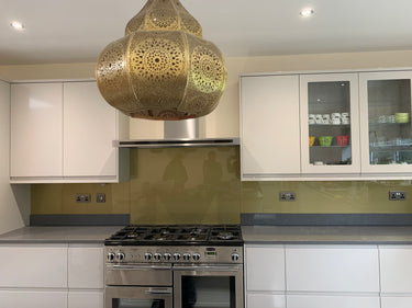 Brass Gold - Metallic Splashback - Bespoke - CreoGlass®