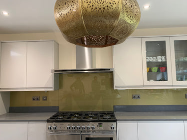 Brass Gold - Metallic Splashback - Bespoke - CreoGlass®