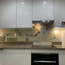 Blossom Branch – Printed Glass Splashback – Bespoke - CreoGlass®