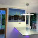 Silver Petal Stencil Glass Splashback – Bespoke - CreoGlass®