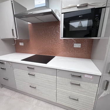 Deep Rose Slate - Kiln Splashback - Bespoke - CreoGlass®